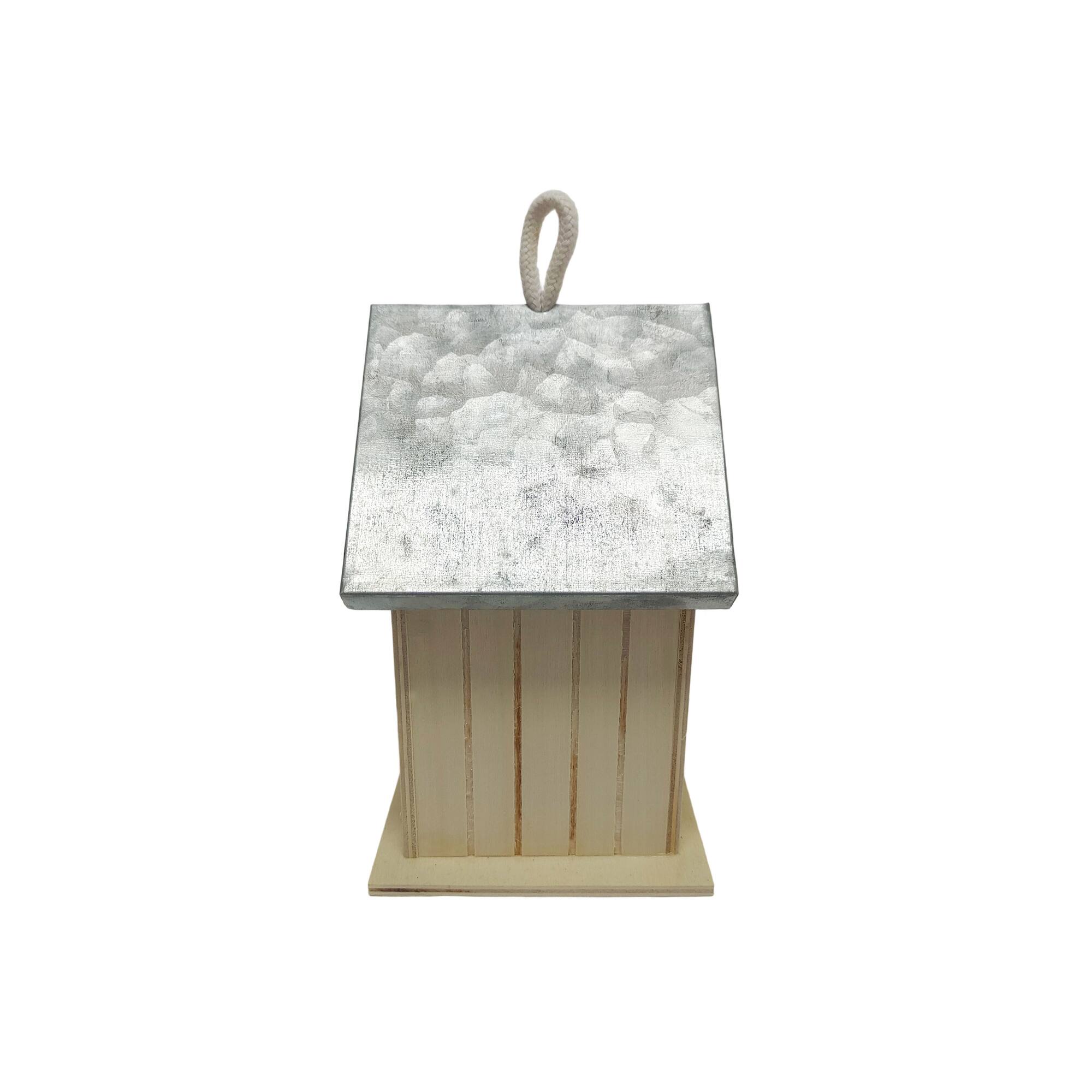 8 Pack: 7" Unfinished Plywood Birdhouse by Make Market®